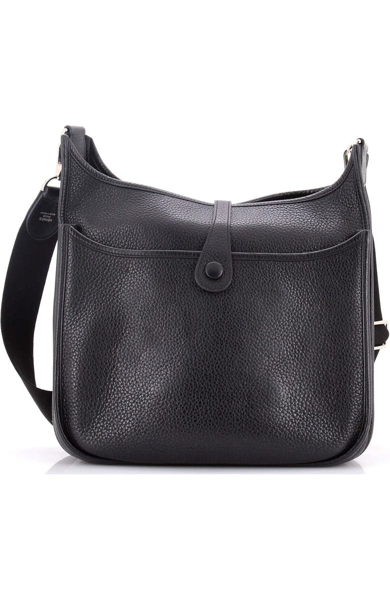 Pre-Owned Hermes Evelyne Bag Gen III Clemence PM, Alternate, color, Noir