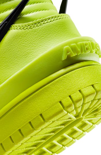 Nike x AMBUSH® Dunk High Flash Lime Basketball Sneaker