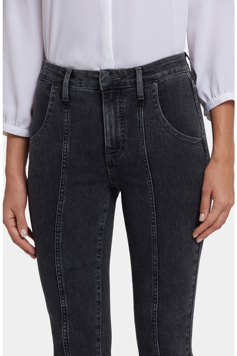 Billie Seamed High Waist Mini Bootcut Jeans, Alternate, color, SLATE STONE