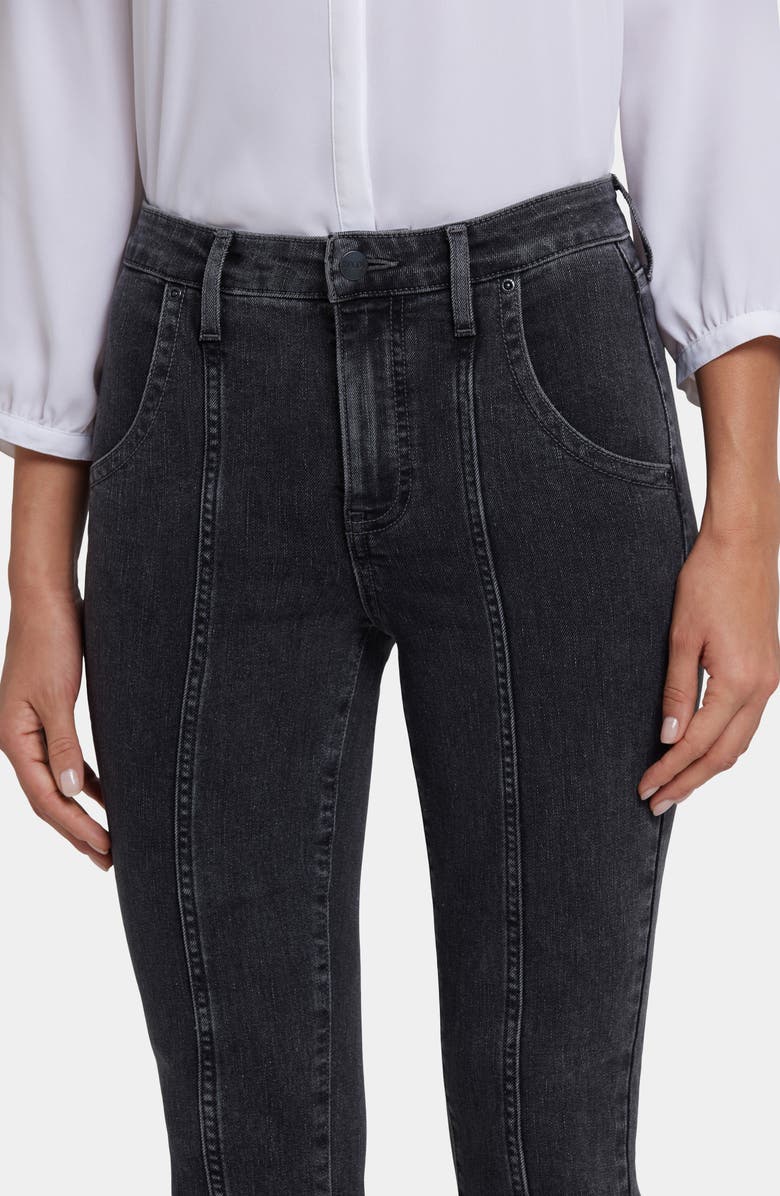 NYDJ Billie Seamed High Waist Mini Bootcut Jeans, Alternate, color, Slate Stone