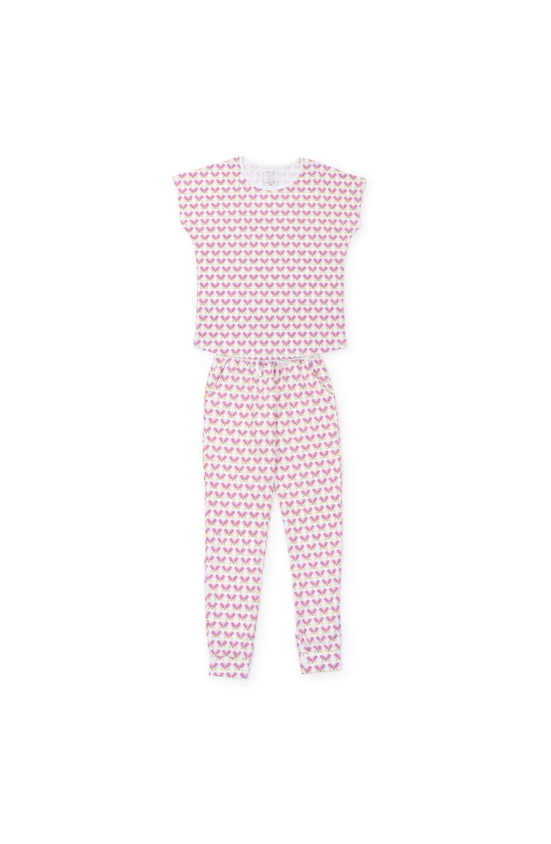 Lila and Hayes Melanie Women's Pajama Jogger Set, Main, color, Pickleball Pink