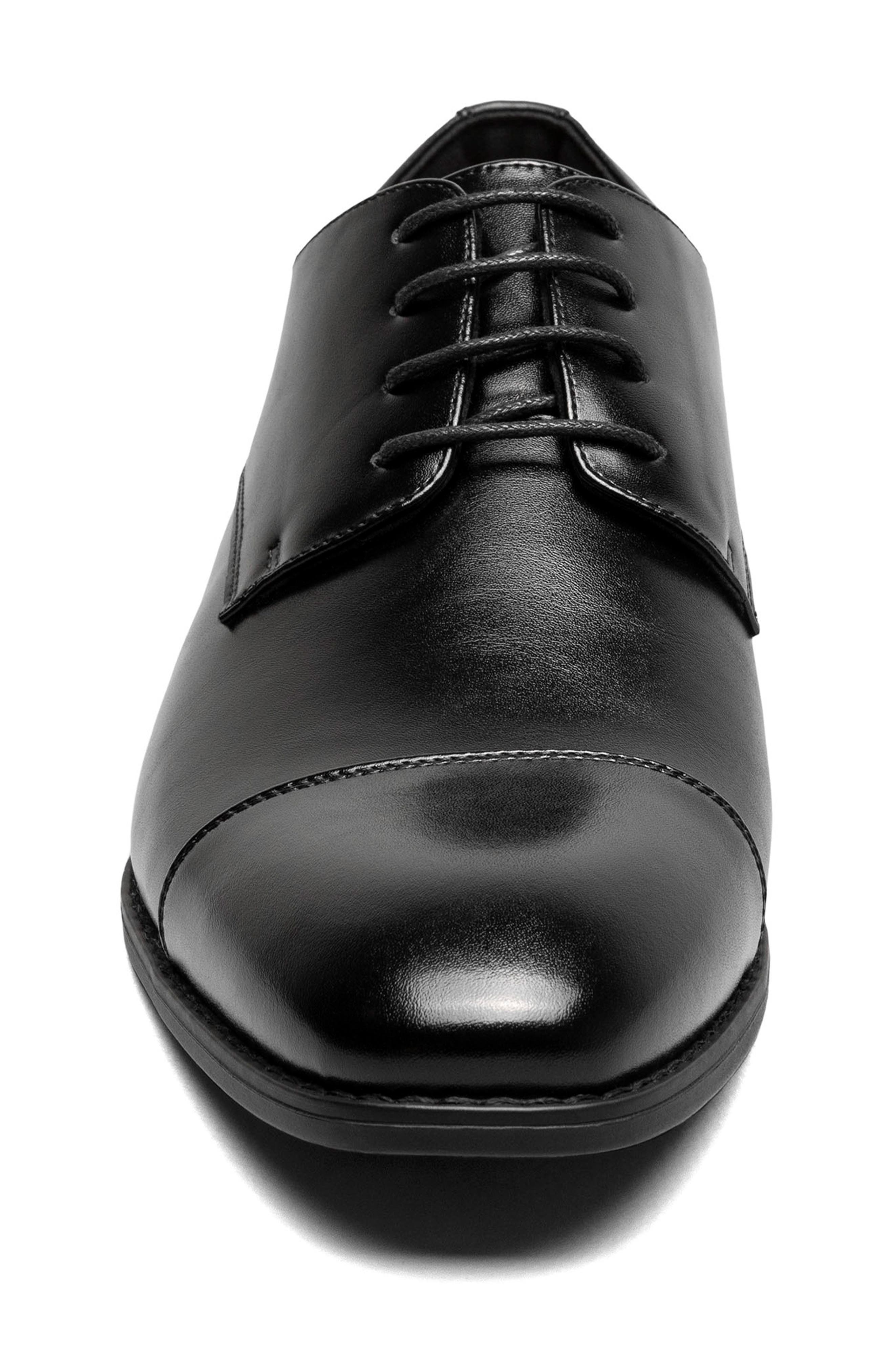 Stacy Adams Nelson Cap Toe Derby, Alternate, color, Black
