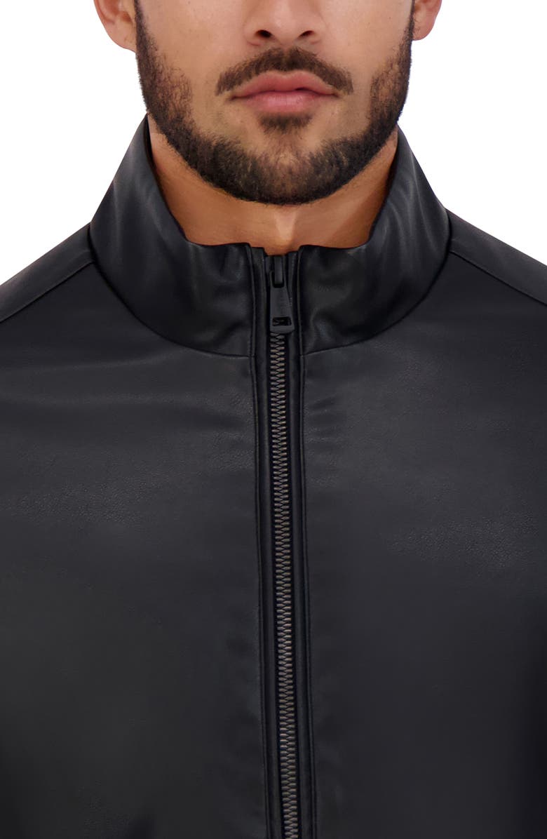 Cole Haan Signature Cole Haan Faux Leather Jacket, Alternate, color, Black