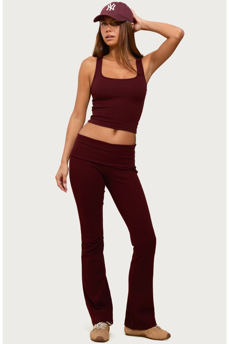 Linda Rib Crop Tank, Alternate, color, BURGUNDY