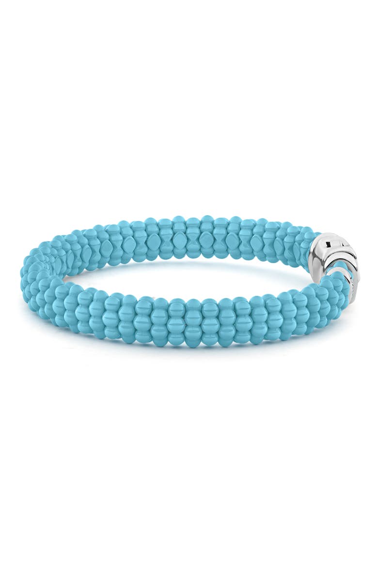 Blue Caviar Ceramic Rope Bracelet, Alternate, color, SILVER/ BLUE