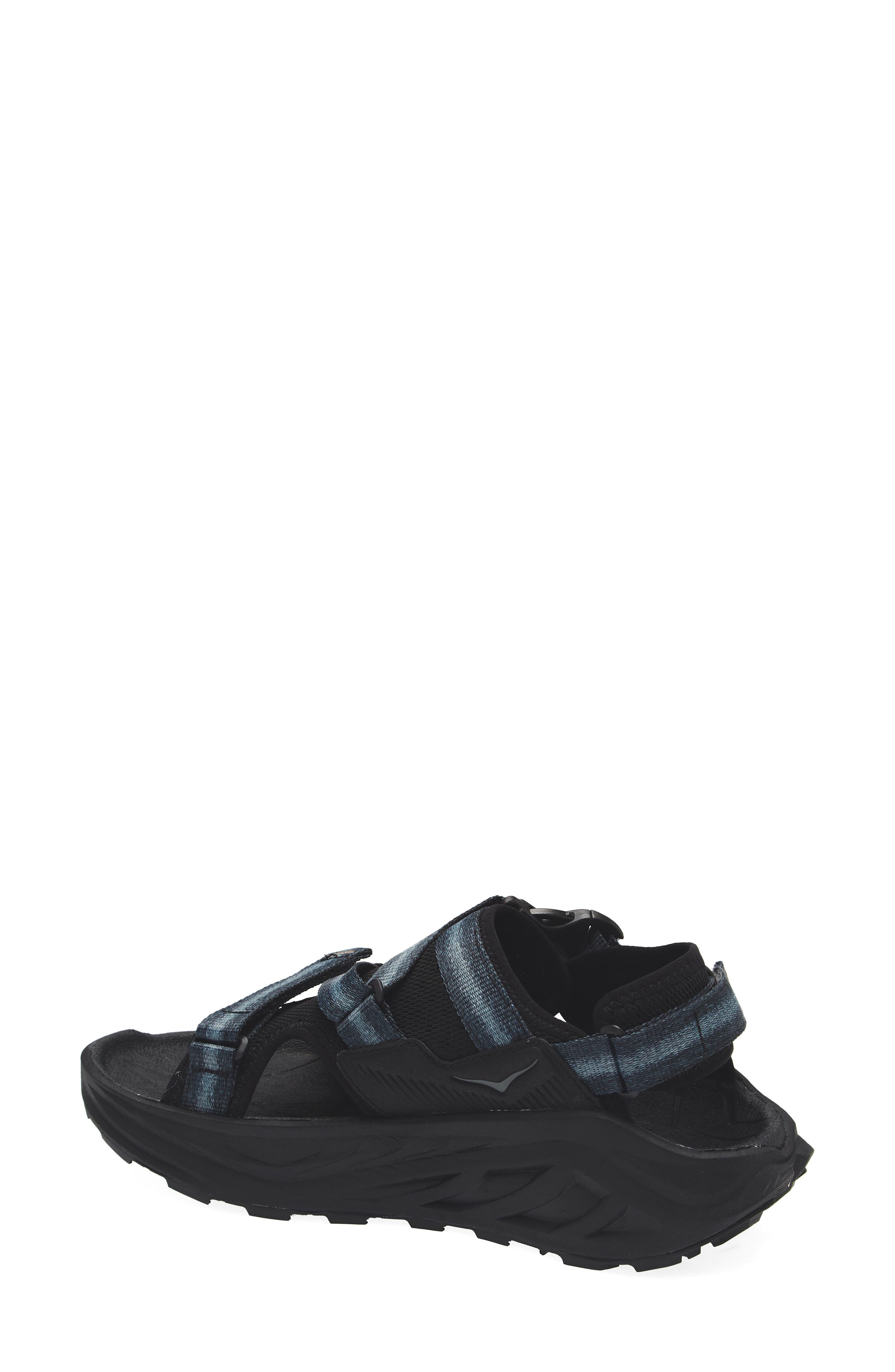 HOKA Infini Hike TC Sandal, Alternate, color, Black / Black