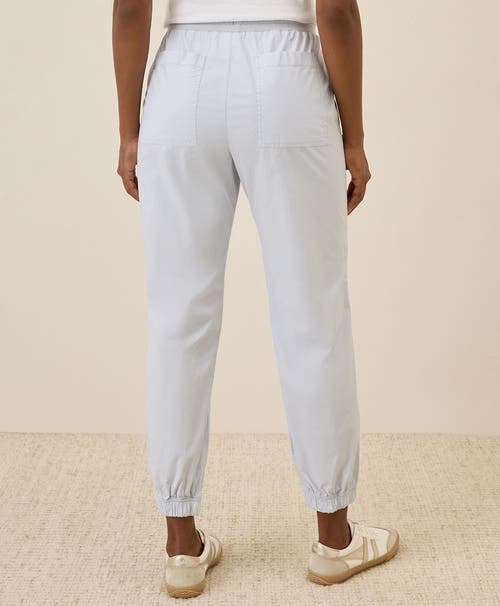 Pact Organic Cotton Monterey Poplin Jogger In White