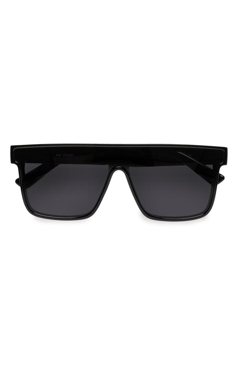 AIRE Ara 142mm Shield Sunglasses, Alternate, color, Shiny Black