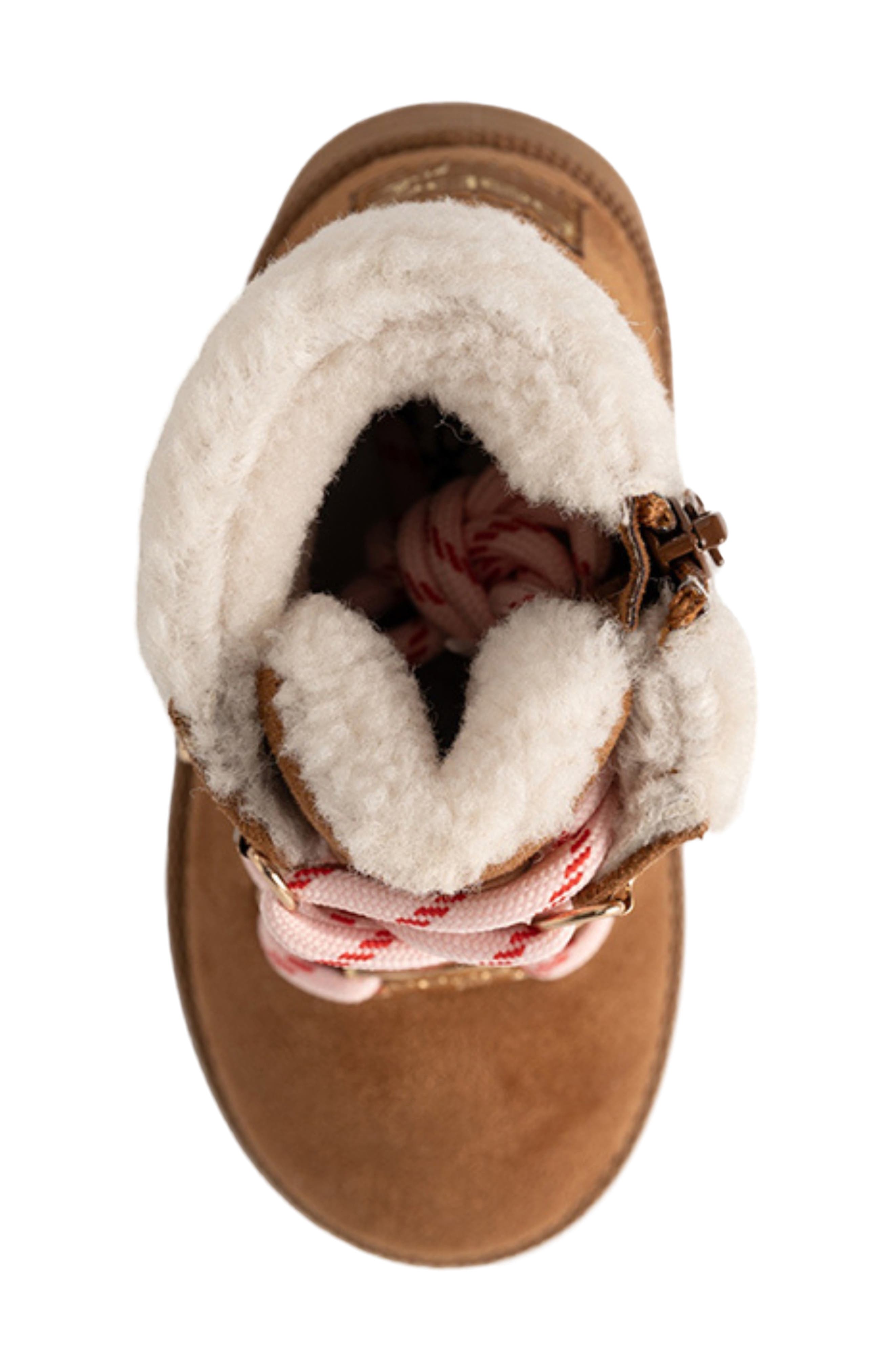 Kids' Faux Fur Hybrid Boot, Alternate, color, COGNAC