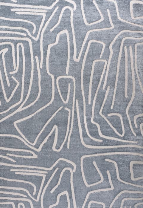 Alcina Modern Scandinavian Graphic Lines High-Low Area Rug