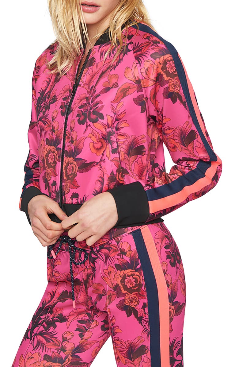 Pam & Gela Paradise Crop Track Jacket, Alternate, color, 