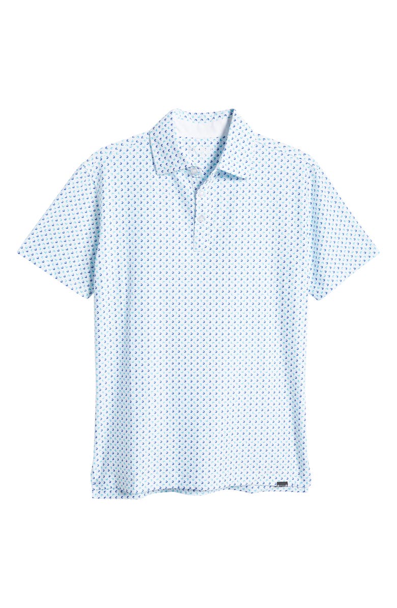 Barbell Apparel Men's Print Flex Performance Polo, Alternate, color, 