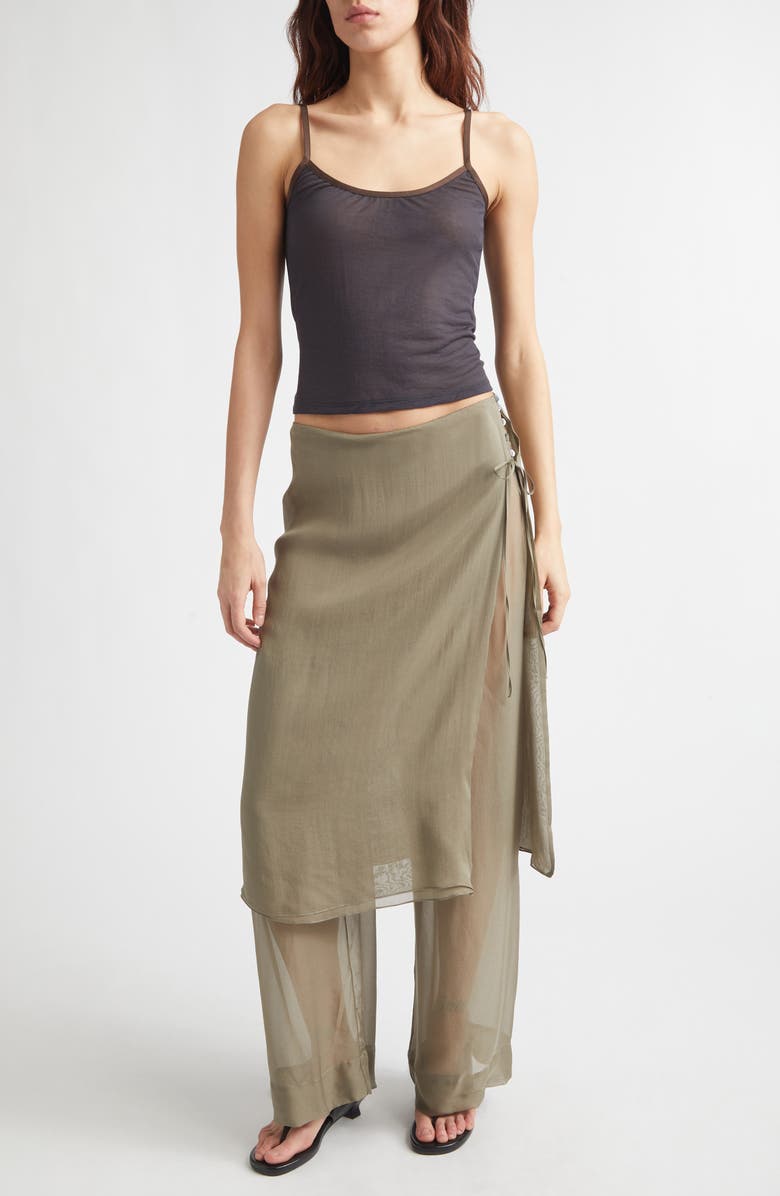 Paloma Wool Nasem Cotton Blend Jersey Camisole, Alternate, color, Grey