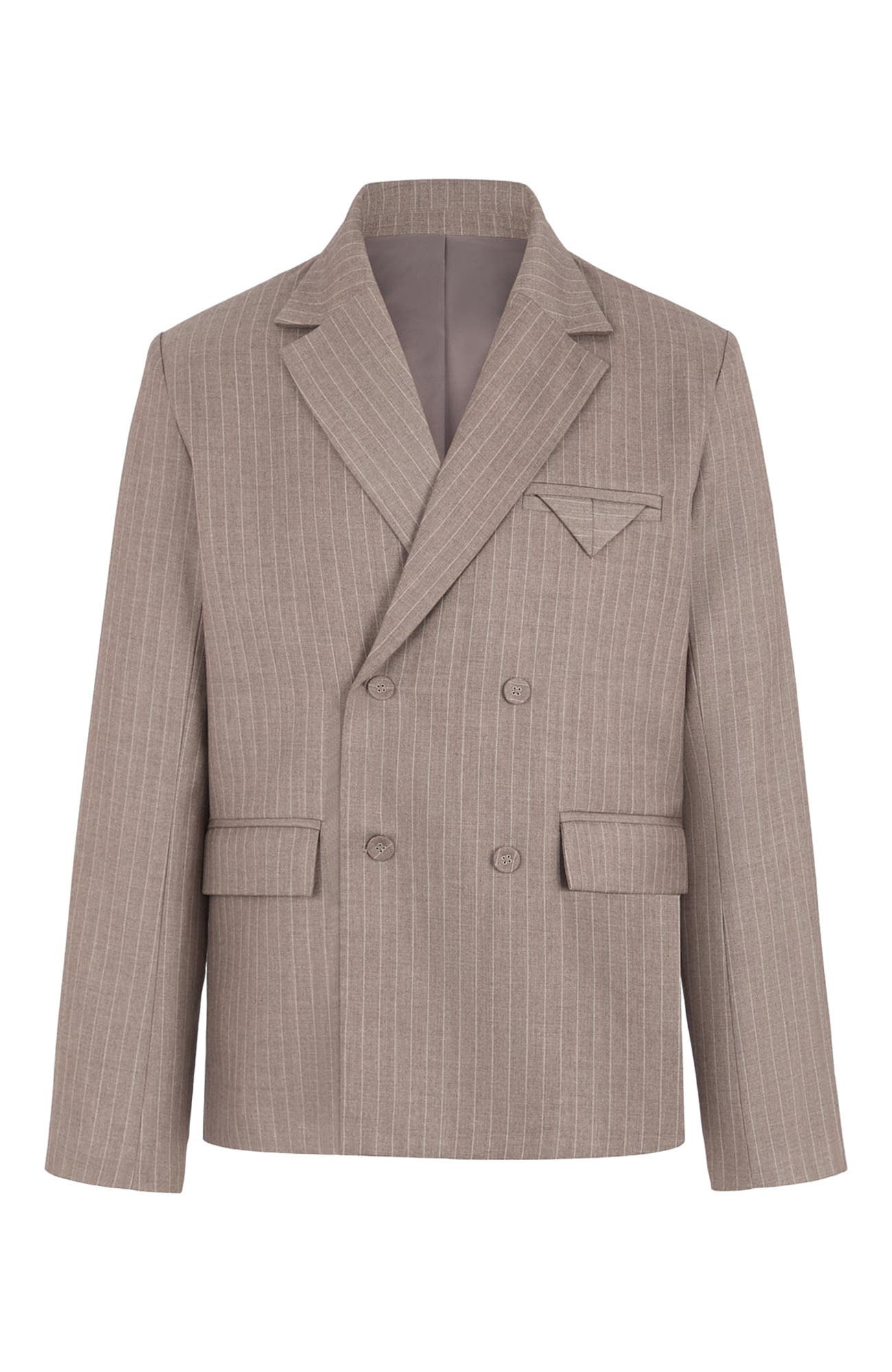 Didier Double Breasted Pinstripe Suit Jacket - image 2