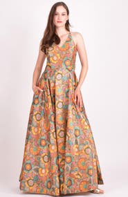 RAAS Cora Sequins Embroidered Long Dress