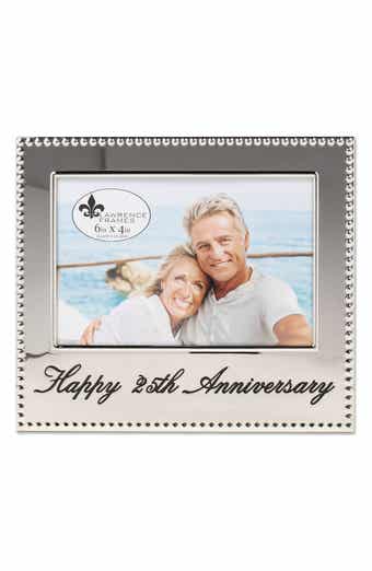 Lawrence Frames Happy 25th Anniversary 4x6 Frame
