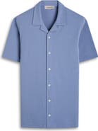 Bugatchi Seersucker Camp Shirt