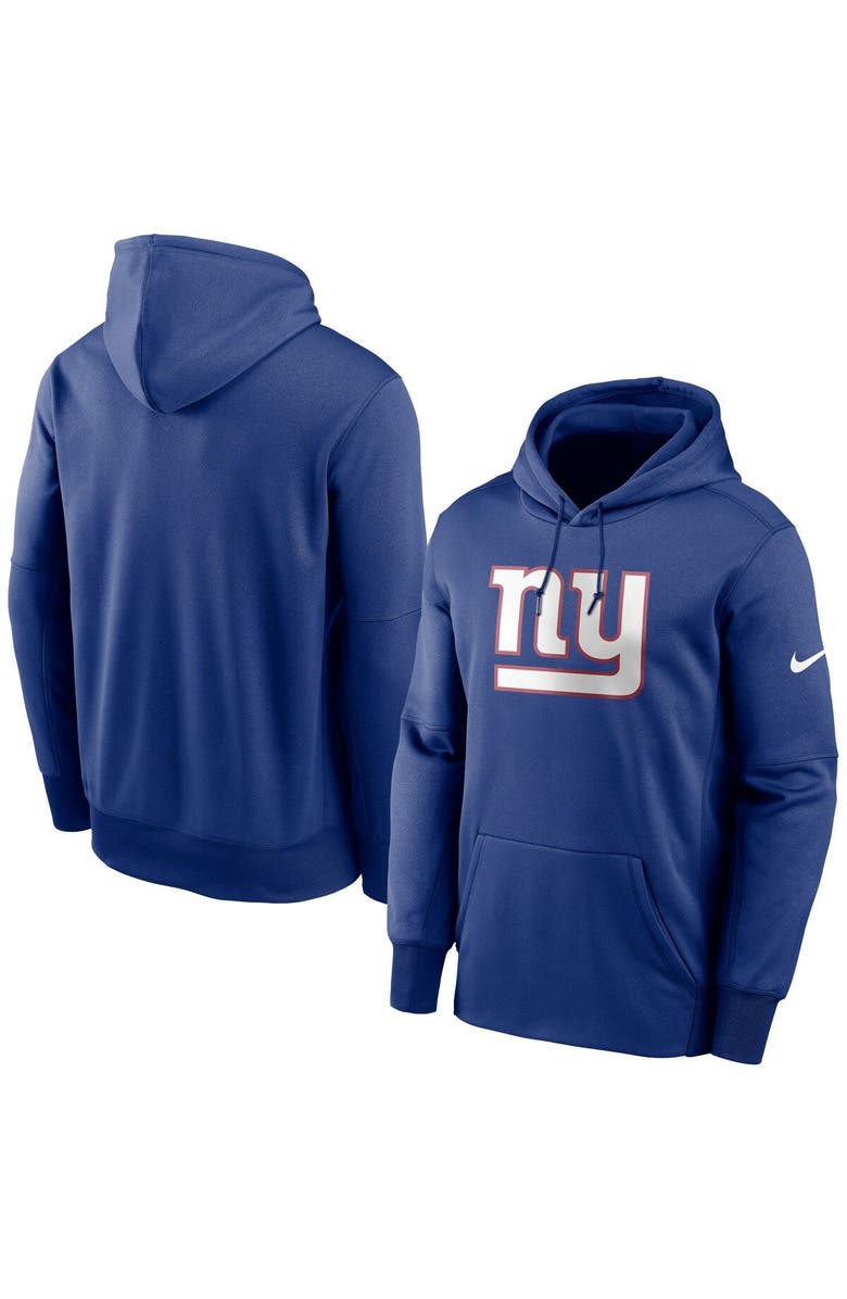 Nike Men's Nike Royal New York Giants Fan Gear Primary Logo Performance Pullover Hoodie, Main, color,