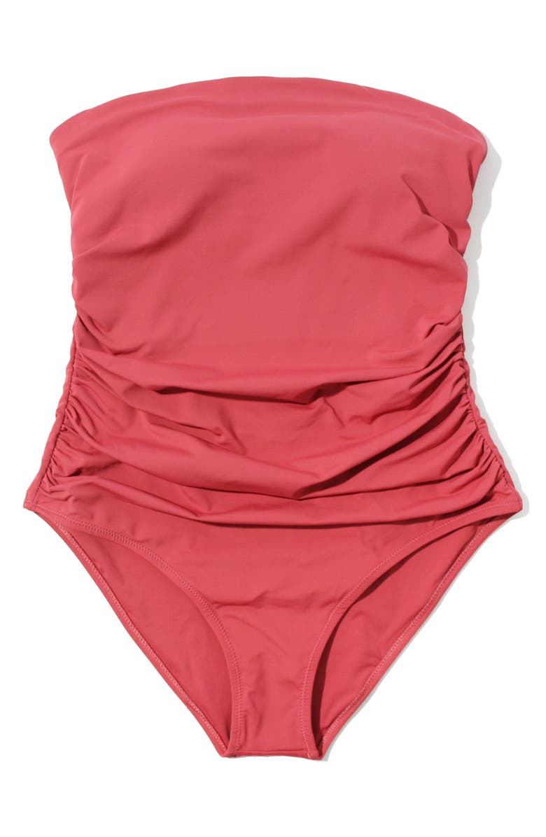 Hanky Panky Strapless Bandeau One-Piece Swimsuit, Alternate, color, Sunbaked