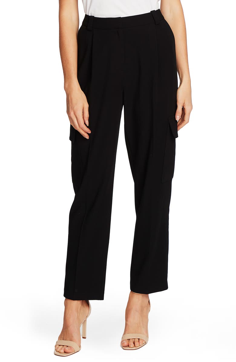 Vince Camuto Cargo Detail Textured Twill Pants, Main, color,