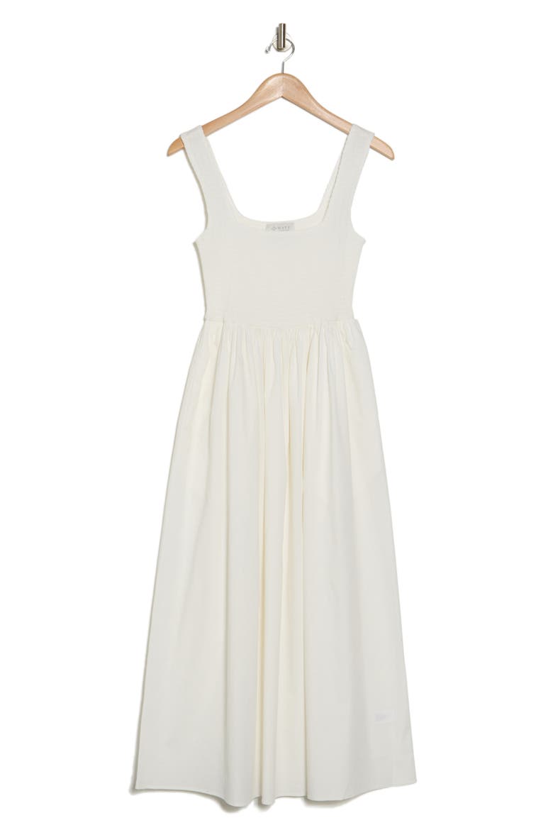Smocked Fit & Flare Sundress, Alternate, color, IVORY