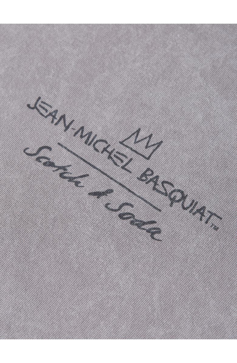 Scotch & Soda x Basquiat Relaxed Fit Graphic T-Shirt, Alternate, color, Steel Grey