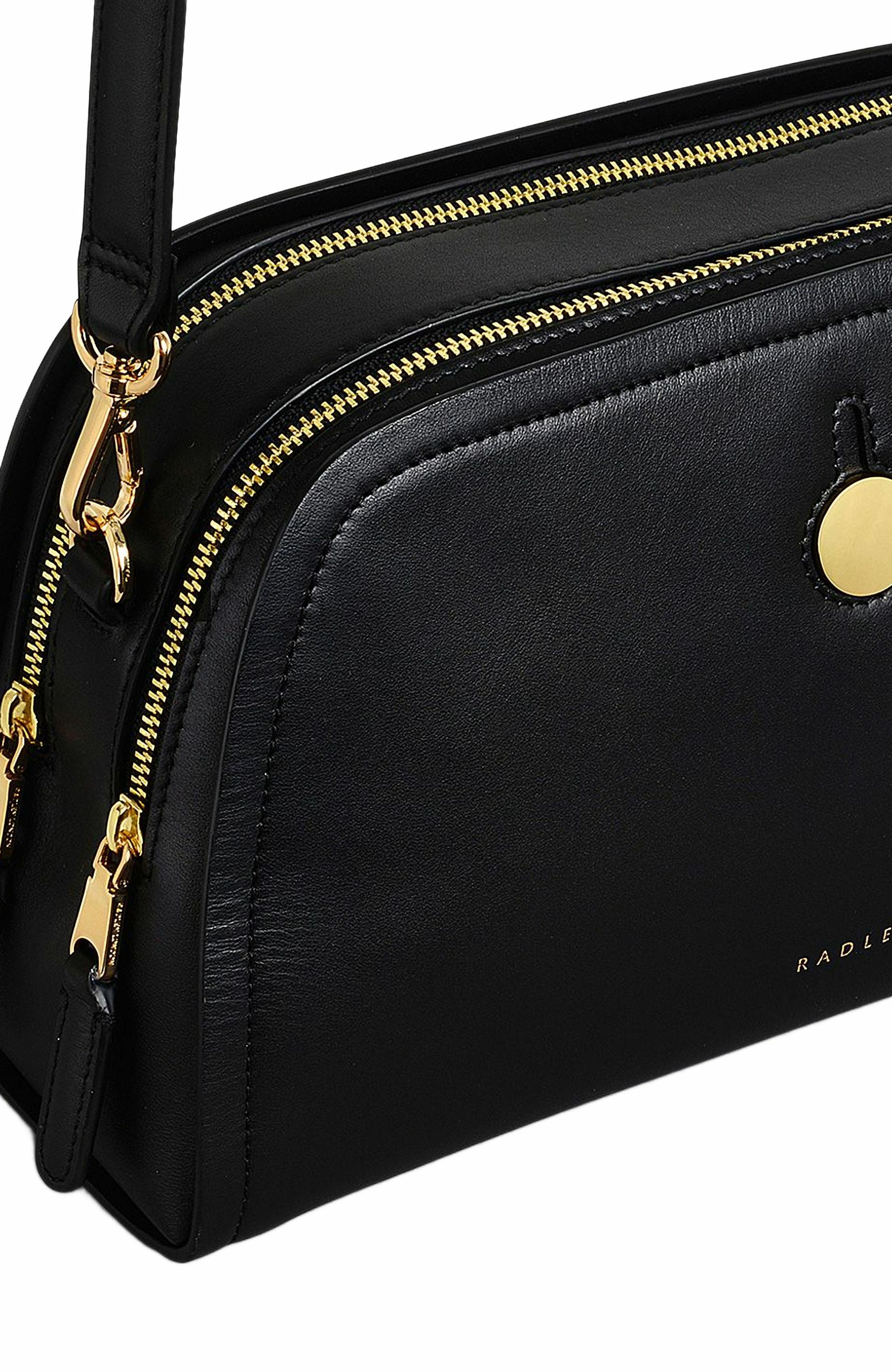 Radley Bathurst Mews Small Ziptop Crossbody Bag, Alternate, color, Black