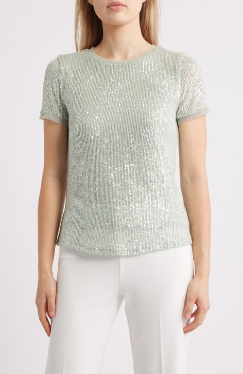 ANNE KLEIN ANNE KLEIN SEQUIN MESH TOP 