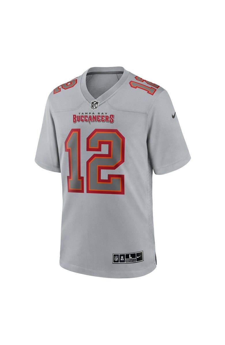 Nike Men's Nike Tom Brady Gray Tampa Bay Buccaneers Atmosphere Fashion Game Jersey, Alternate, color, 