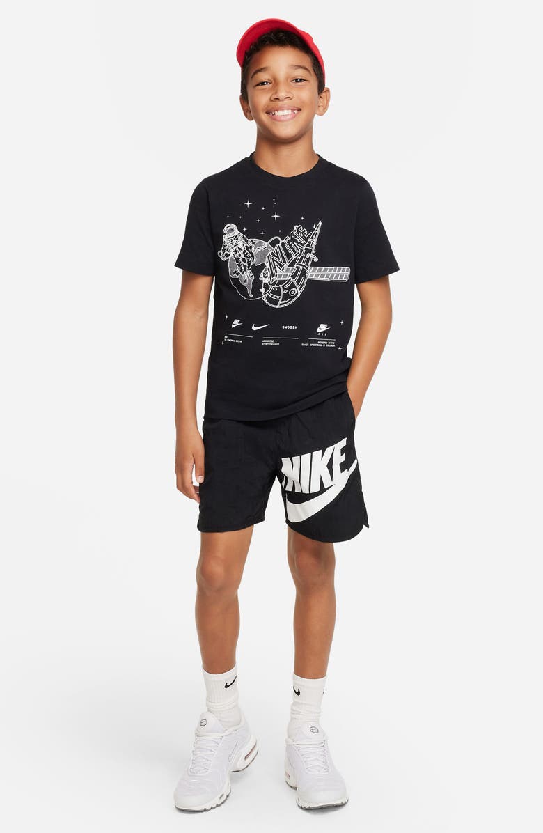 Nike Kids' Sportswear Graphic Cotton Tee, Alternate, color,
