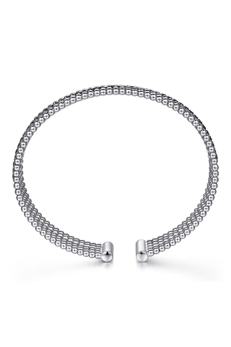 Bujukan Black Spinel Multi-Strand Bracelet, Alternate, color, STERLING SILVER/ BLACK