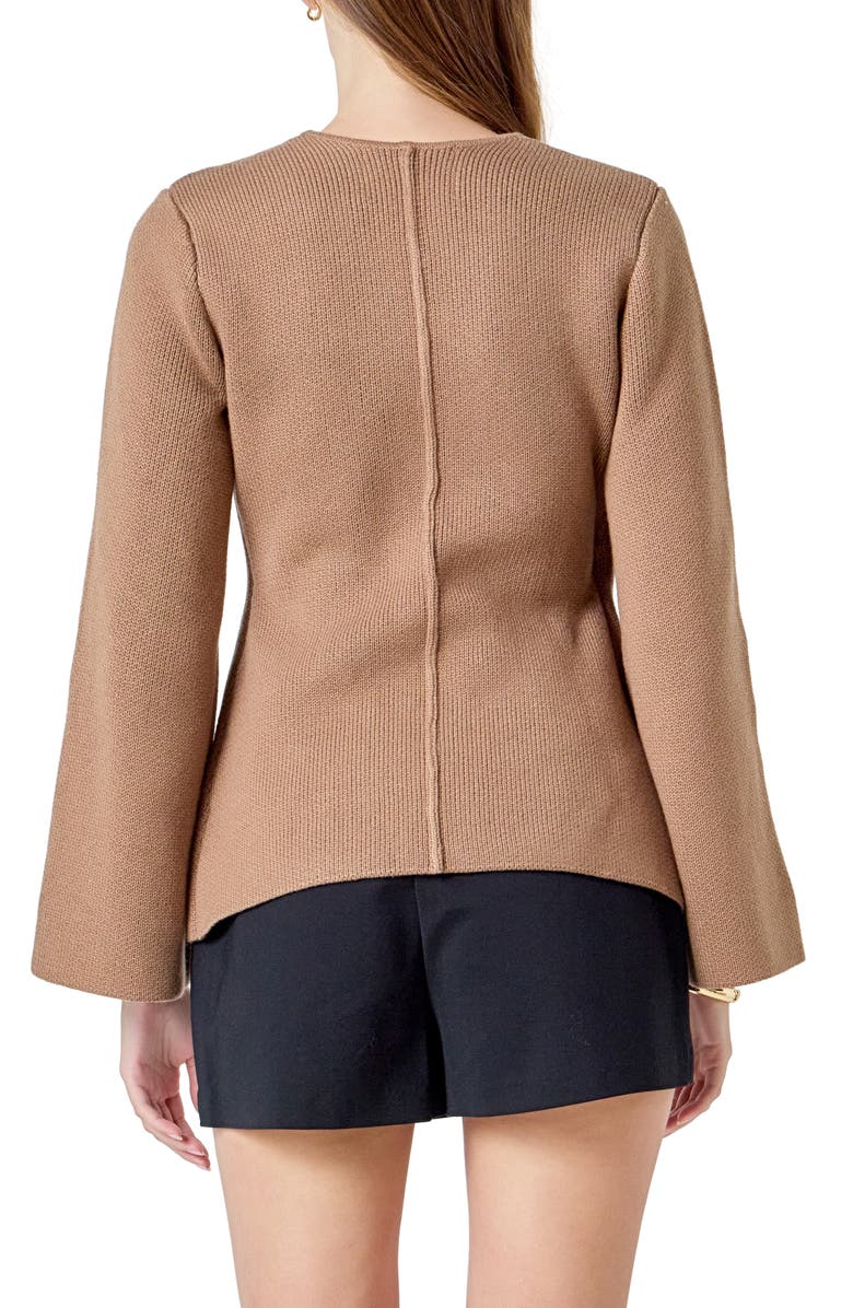 Endless Rose Wrap Look Cardigan, Alternate, color, Mousse