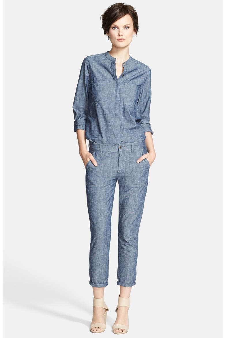 Rolled Patch Pocket Trousers, Main, color, RINSE