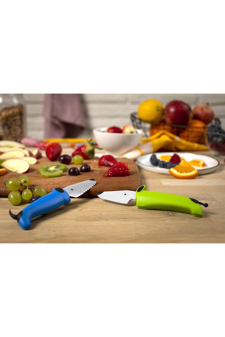 Kinder Kitchen Essential Knife Set, Blue/Green, Alternate, color, Blue