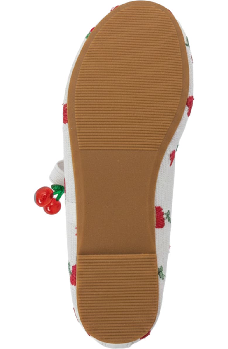 bebe Sweetie Mary Jane Flat, Alternate, color, White