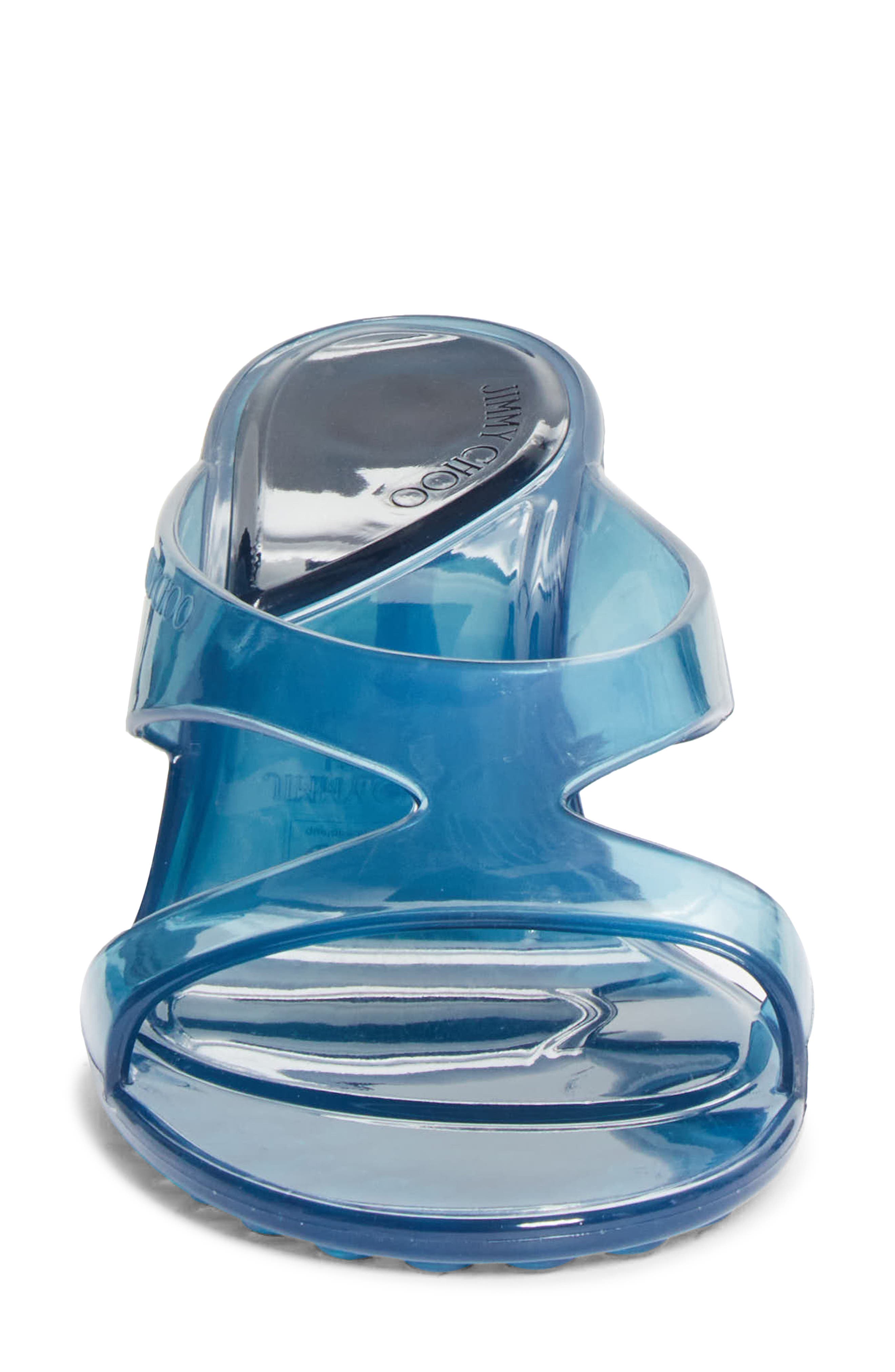 Jelly Drop Slide Sandal, Alternate, color, LIGHT LAGOON