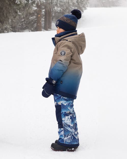 Deux Par Deux Boy Two-piece Play Snowsuit In Blue