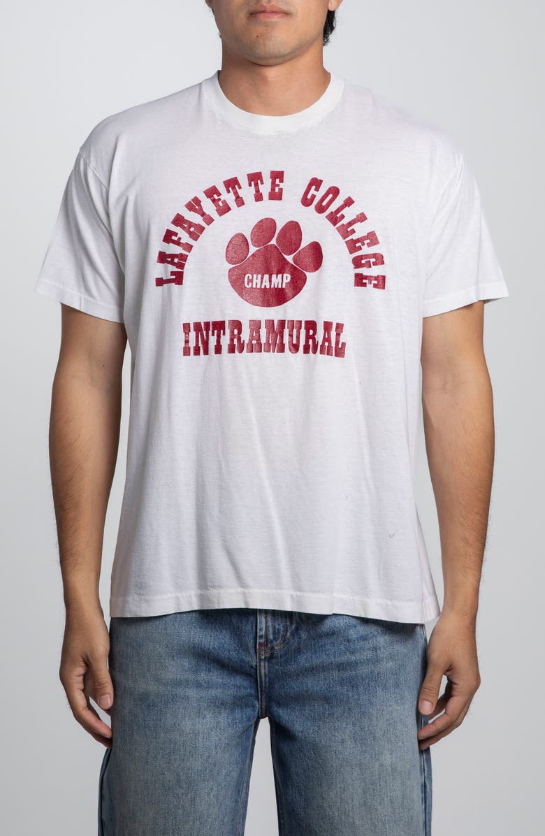 Elwood Vintage Lafayette College Tee, Main, color, White