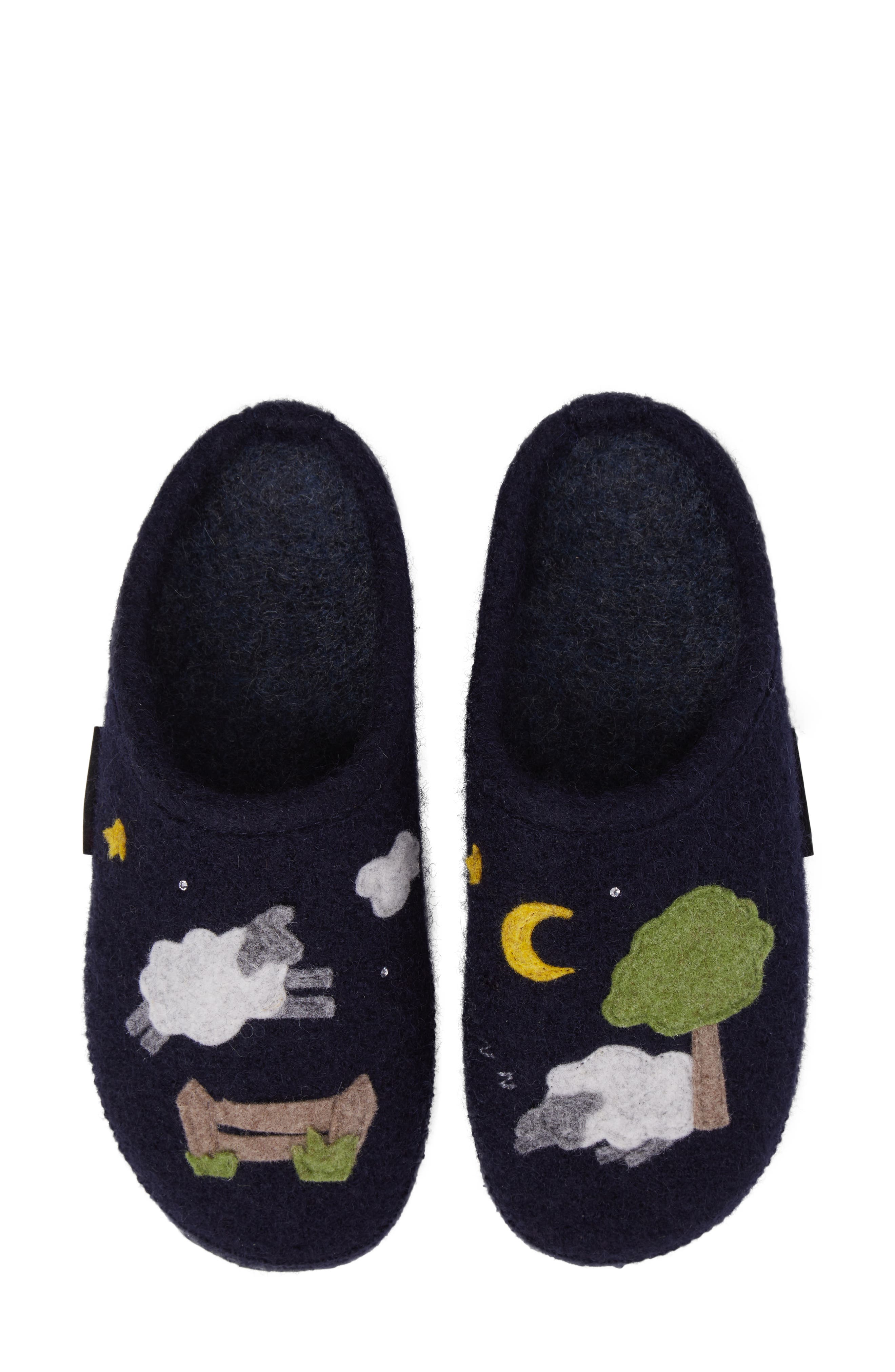 Shauna Slipper, Alternate, color, OCEAN WOOL