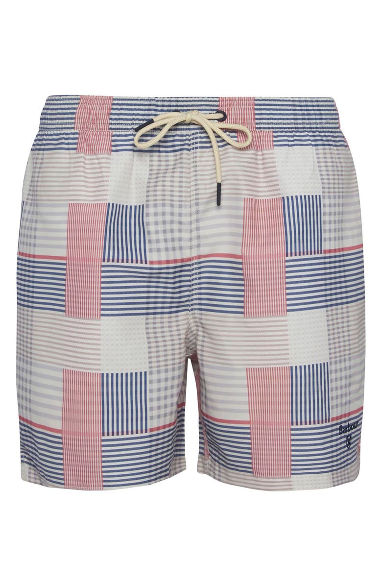 Barbour Patch Swim Trunks, Alternate, color, Washed Stone Beige