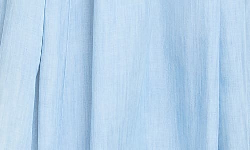 Nic + Zoe Nic+zoe Sarah Smocked Chambray Sundress In Blue