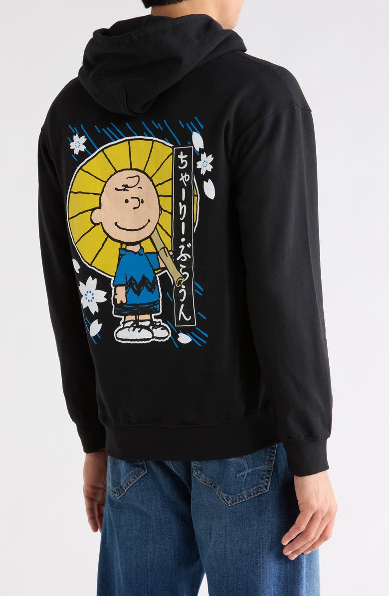 The Forecast Agency Umbrella Chuck Graphic Hoodie, Alternate, color, Black