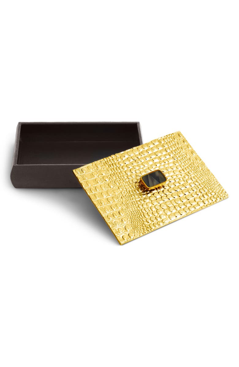 Michael Aram Safari Large Box, Alternate, color, Gold