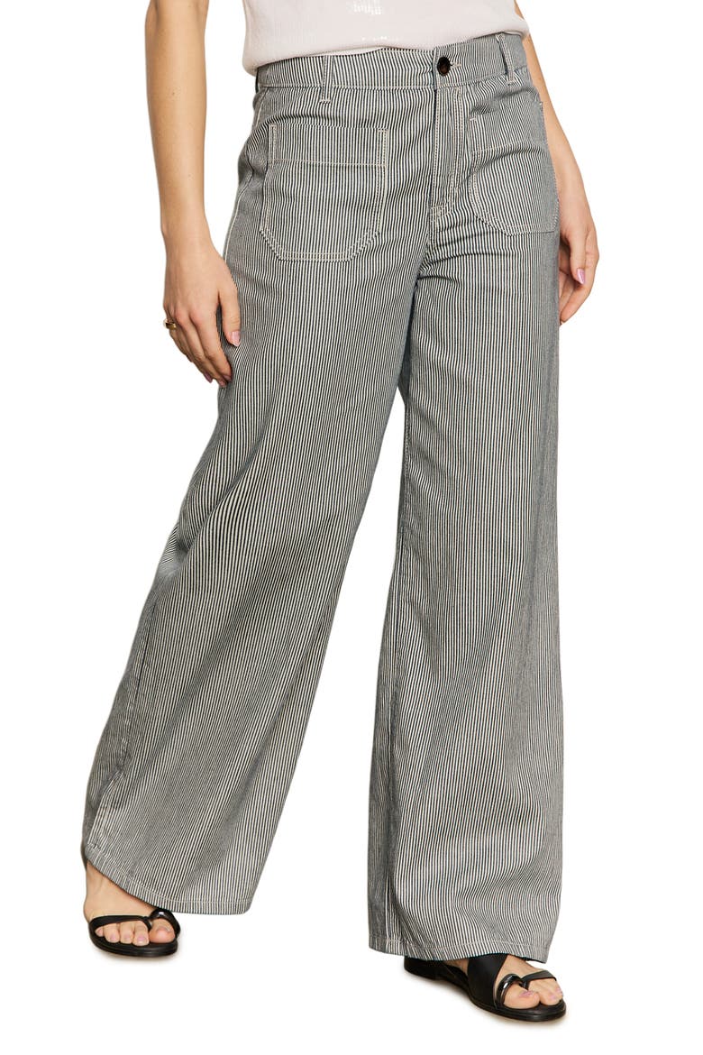 The Marine Stripe Patch Pocket Wide Leg Pants, Main, color, YACHT STRIPE