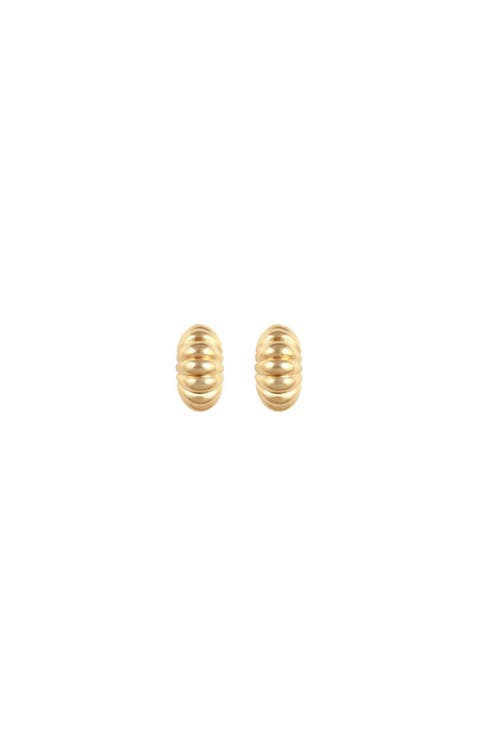 1990s Vintage Demi Hoop Clip-on Earrings