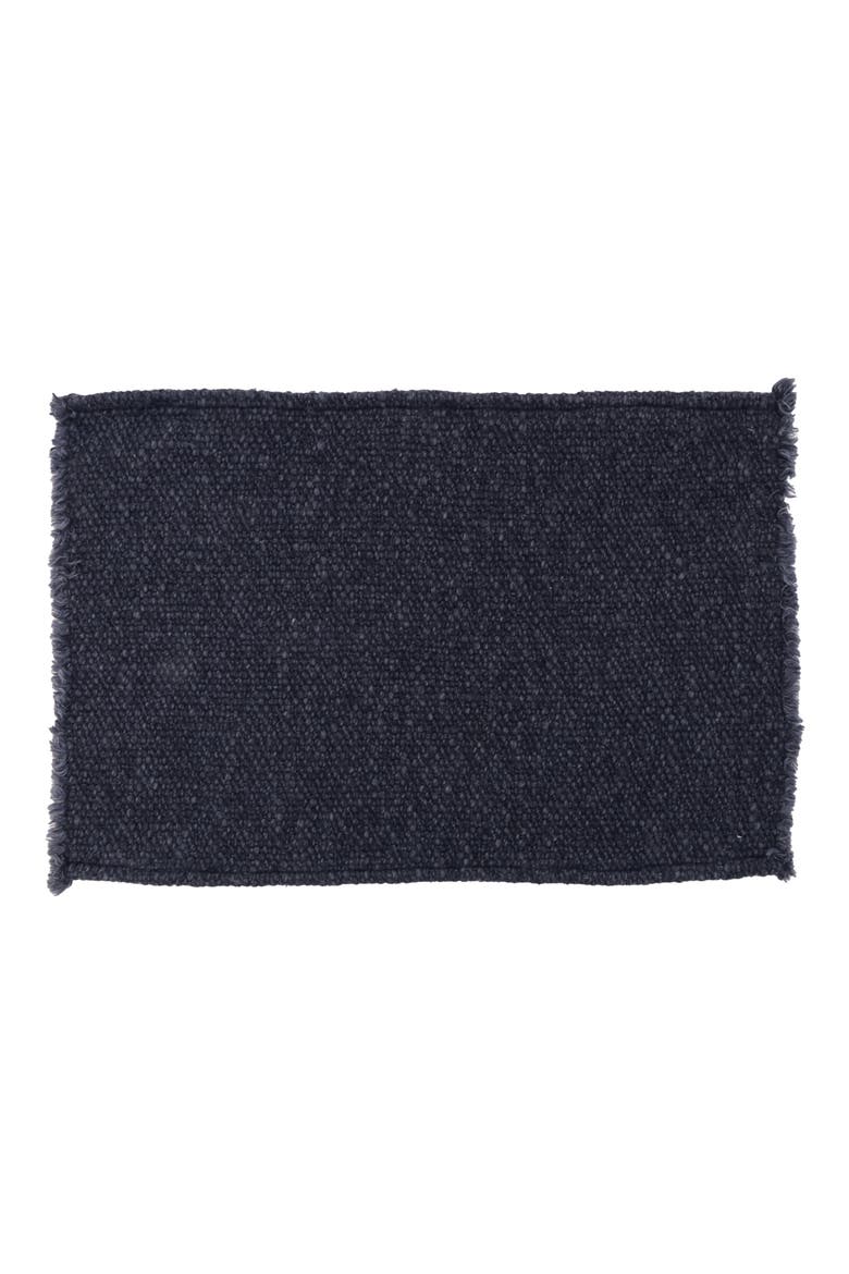 Porter Set of 4 Linen Blend Placemats, Main, color, NAVY