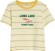 Bode Summertime Stripe Cotton T-Shirt