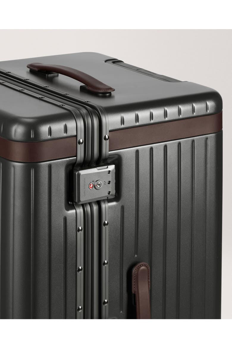 The Trunk Suitcase, Alternate, color, Grey / Chocolate