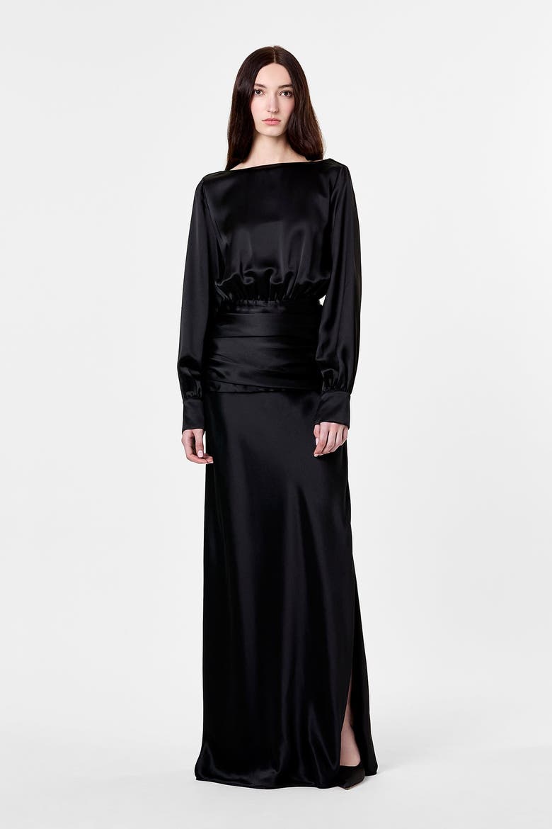 Samina Dress, Main, color, BLACK
