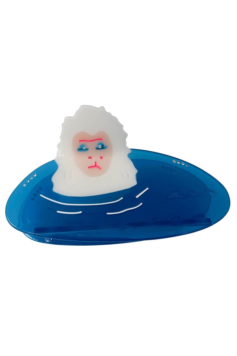 Snow Monkey Hair Claw, Main, color, Blue
